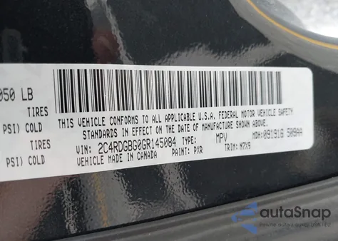 2016 Dodge Grand Caravan Se Plus from USA, damaged, VIN 2C4RDGBG0GR145084